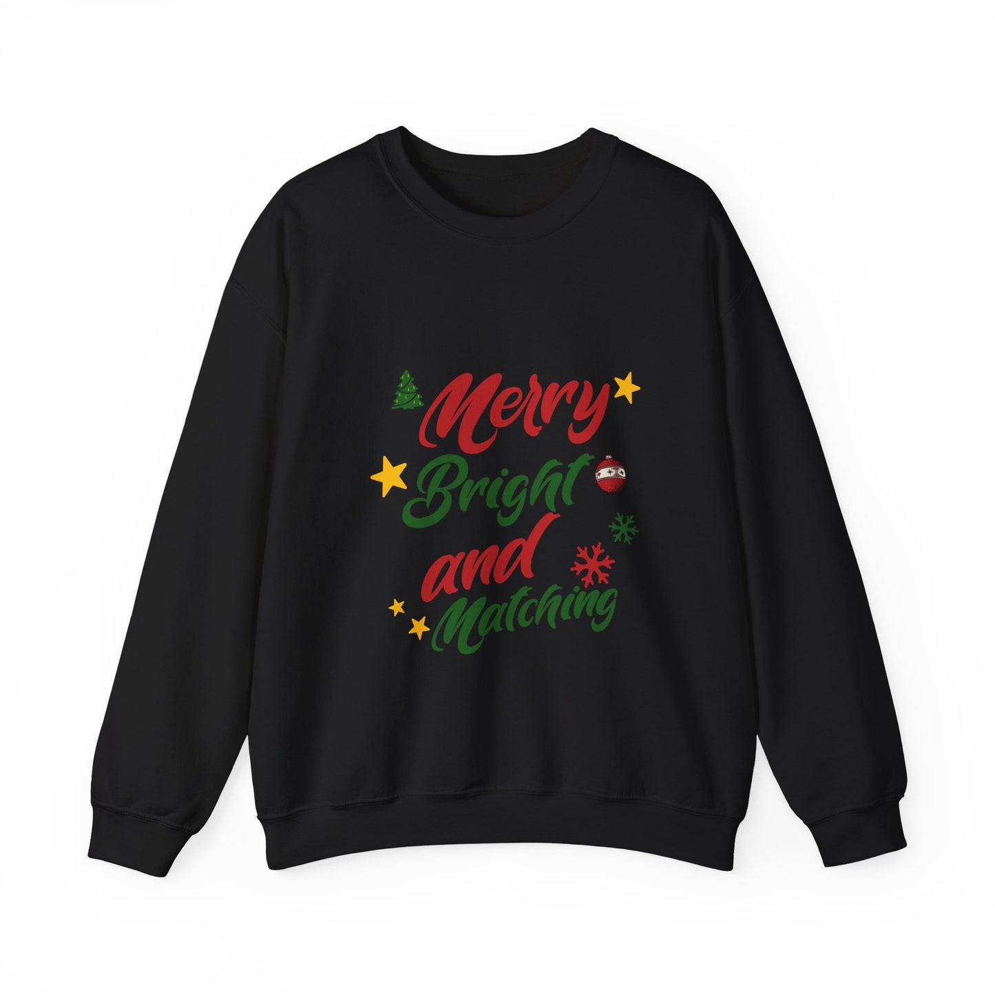 Christmas Family Matching Sweatshirt, Holiday Xmas Crewneck Jumper, Unisex Festive Pullover, Winter Cozy Top, Red Green White Apparel