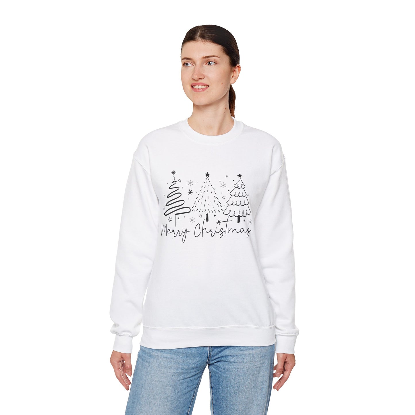 Minimalist Christmas Sweatshirt, Holiday Crewneck Jumper, Xmas Top, Festive Pullover, Winter Apparel